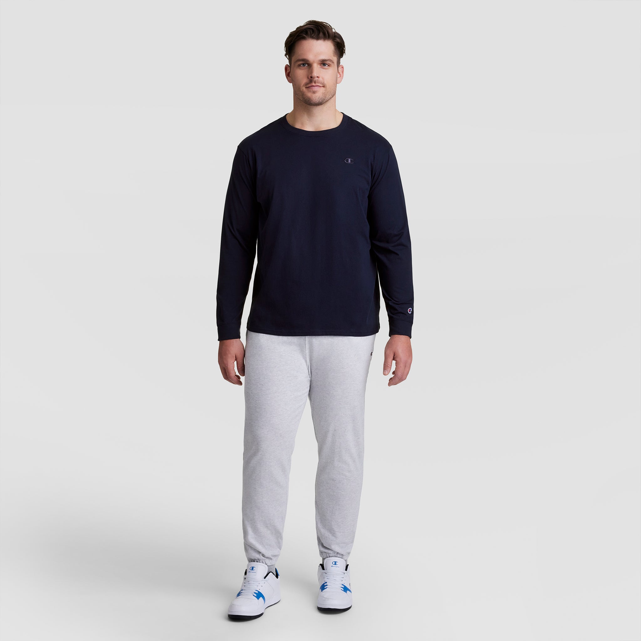 Classic Long Sleeve T-Shirt. Embroidered C Logo - Big & Tall - Image 5