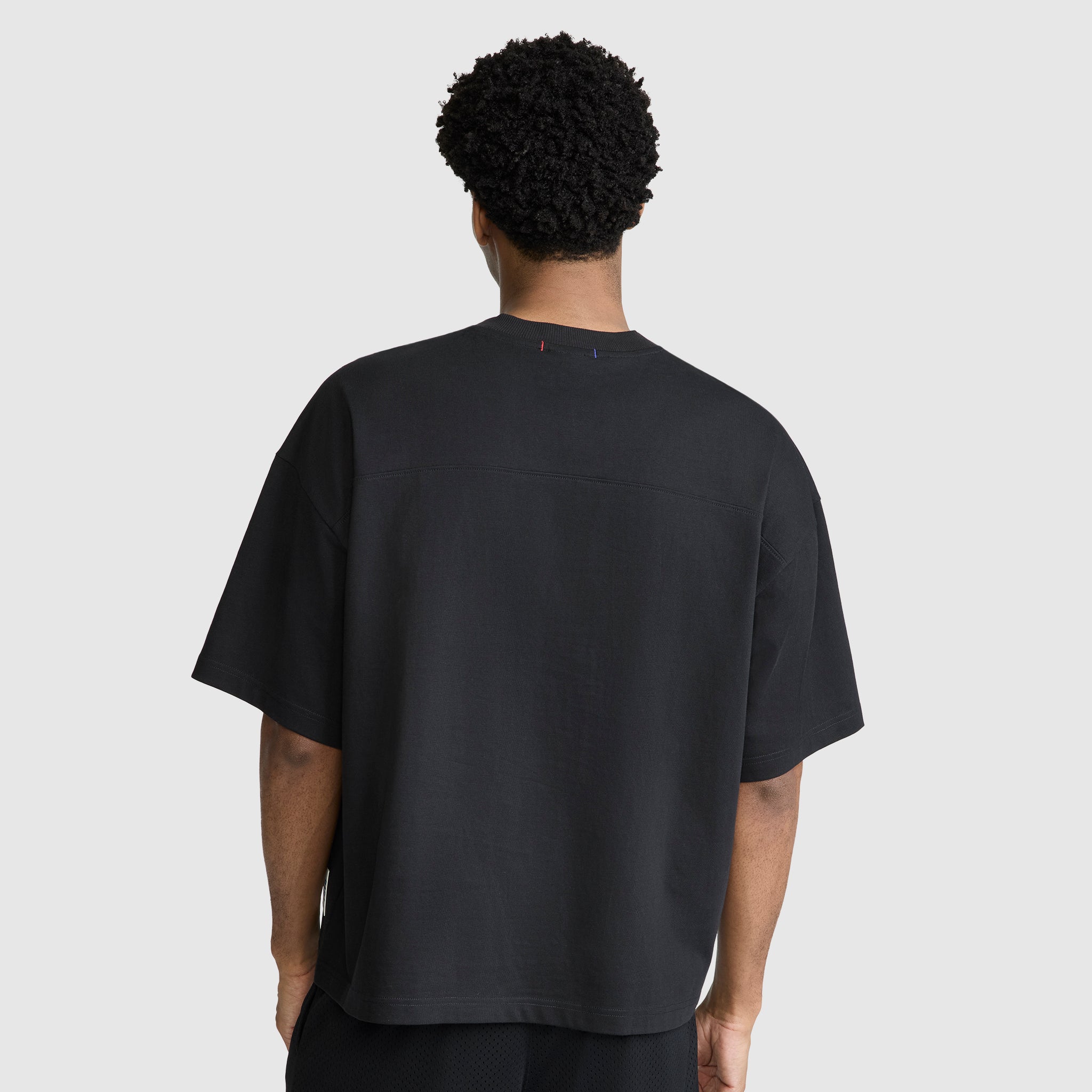 Short Sleeve Boxy T-Shirt. Embroidered Script Logo - Image 2