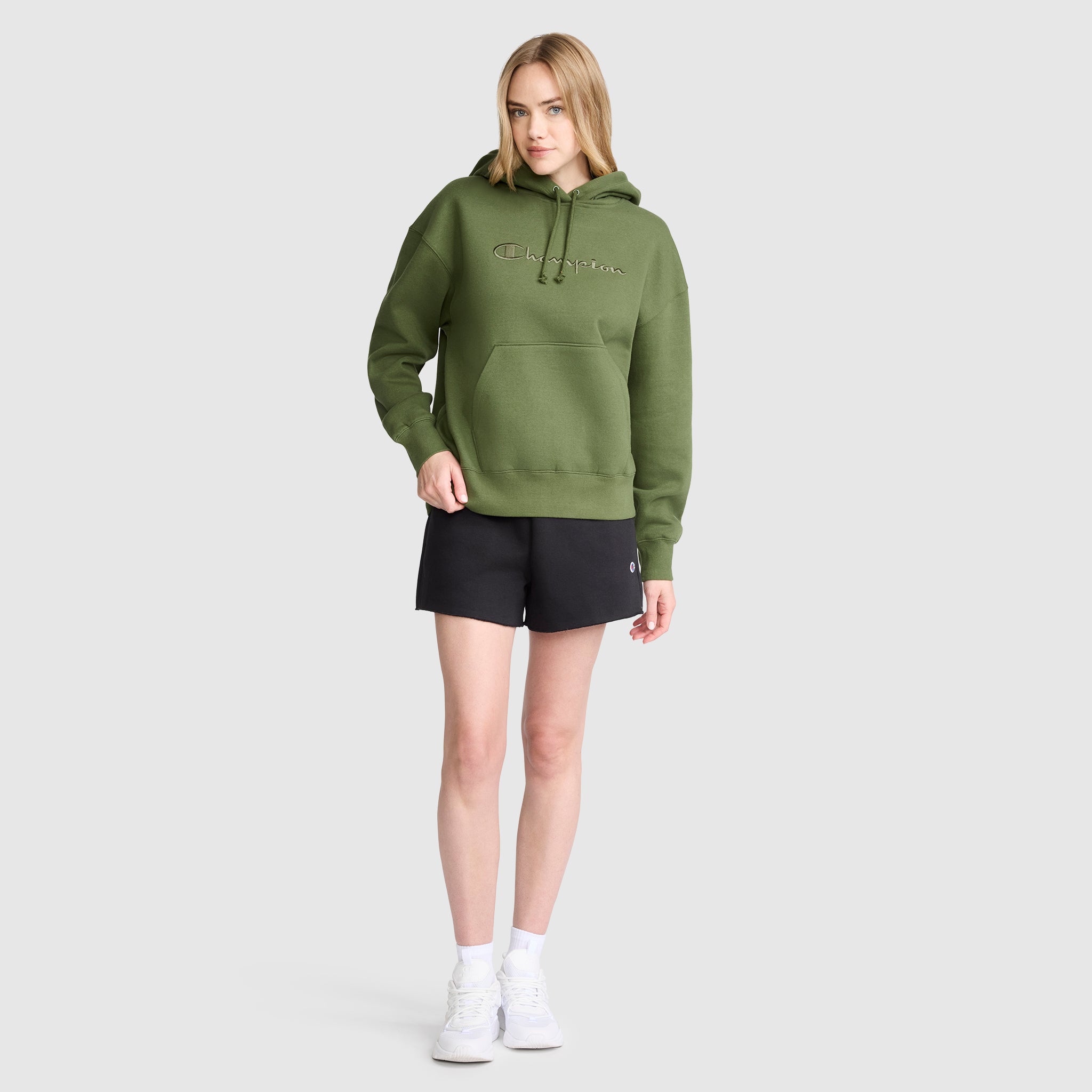Tonal Script Freshman Powerblend Hoodie - Image 7