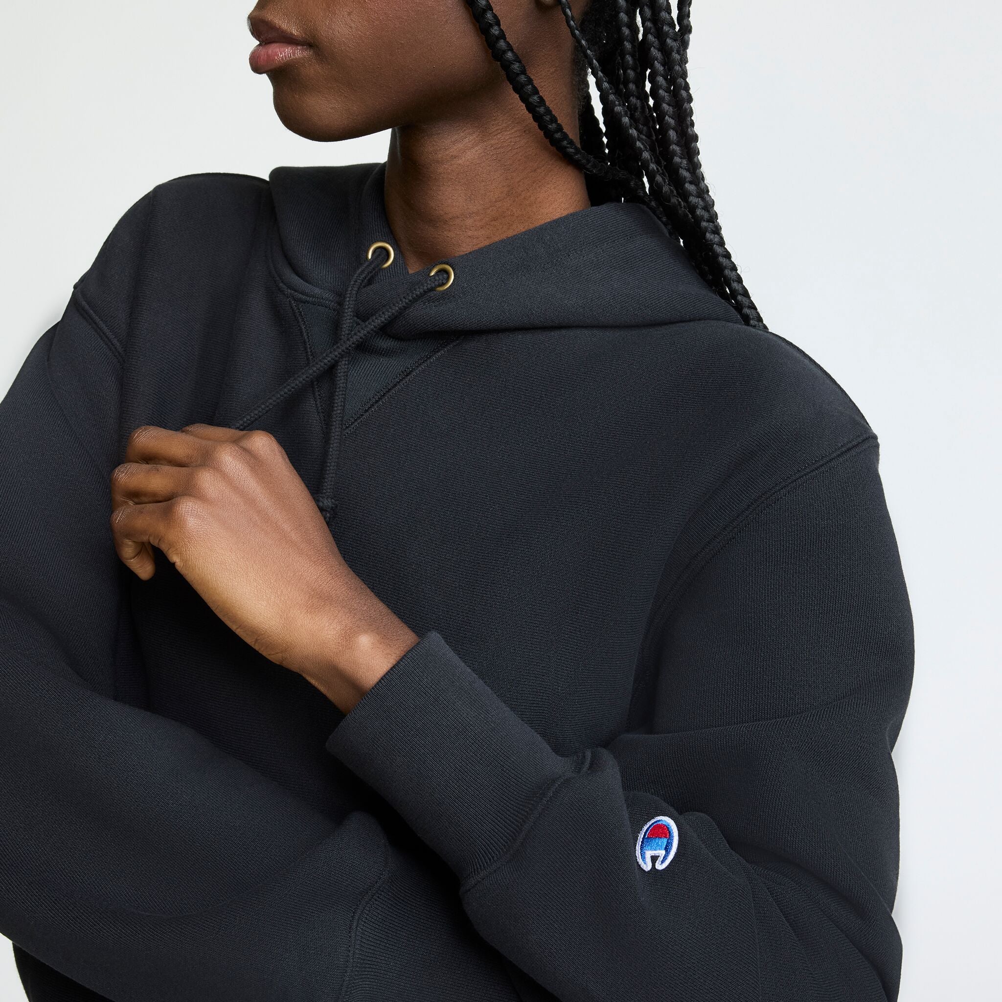 Reverse Weave Hoodie Sweatshirt - Image 3